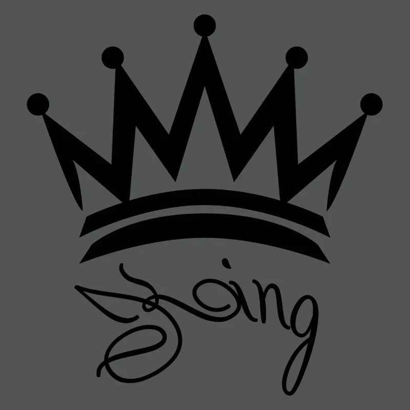 King Valentinstag, Hochzeitstag oder Paar Design