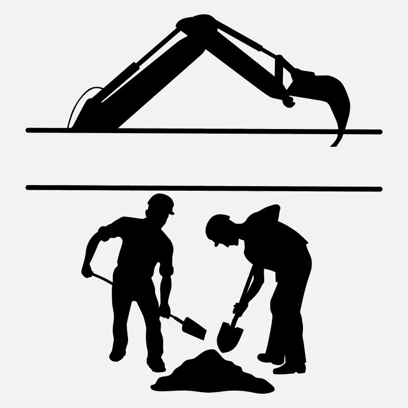 Équipe de creusement Groundworkers Custom