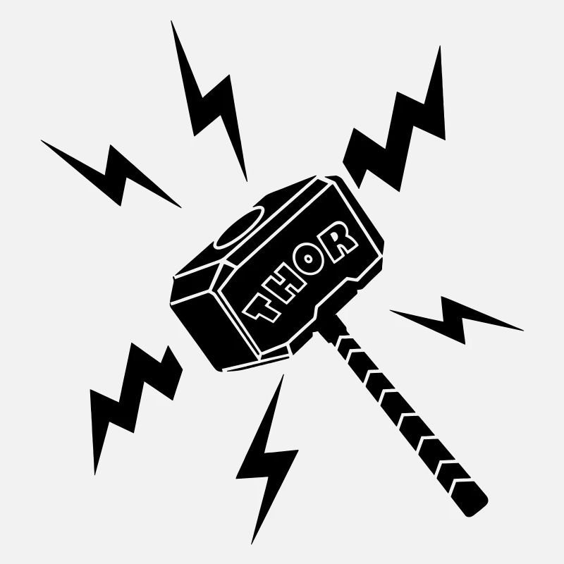 Marteau Thor avec texte THOR