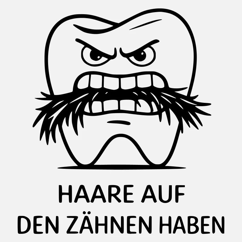 Les poils sur les dents ont une expression