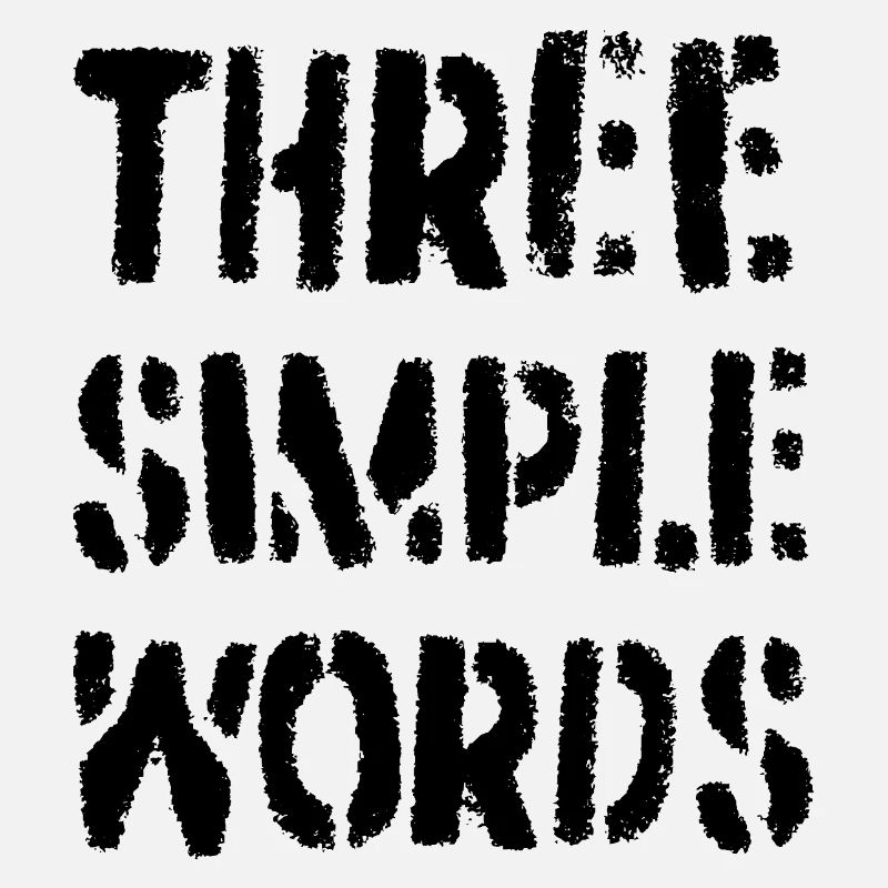 Trois mots simples