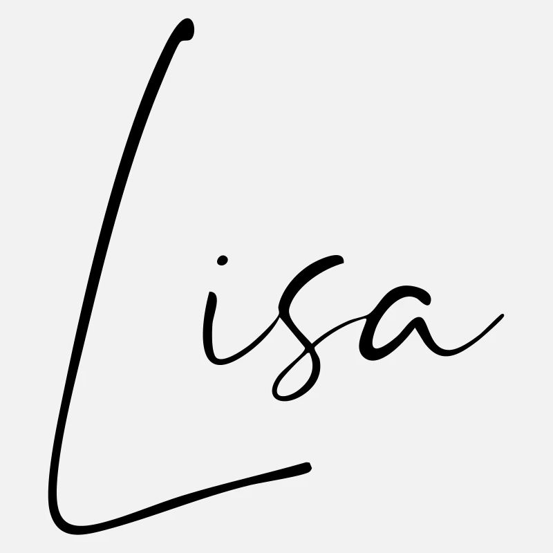 Lisa / Conception du nom de l’écriture manuscrite