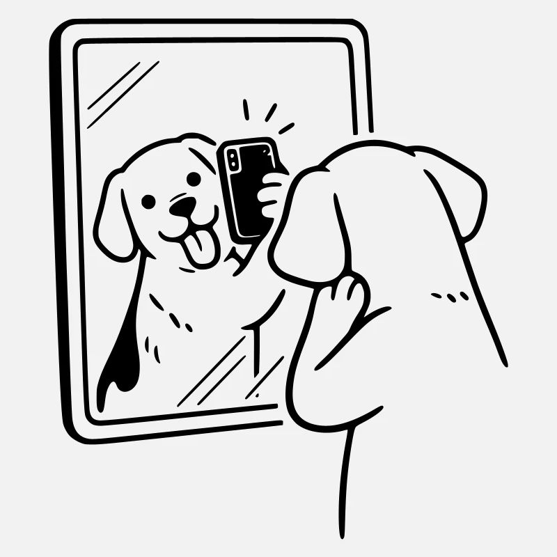 selfie dog hund