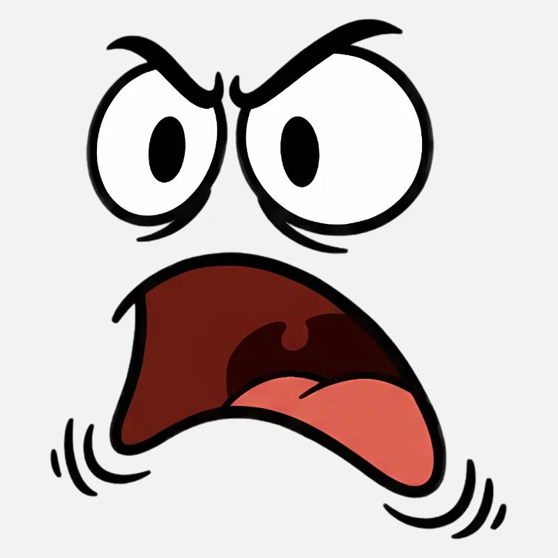 Angry face comic