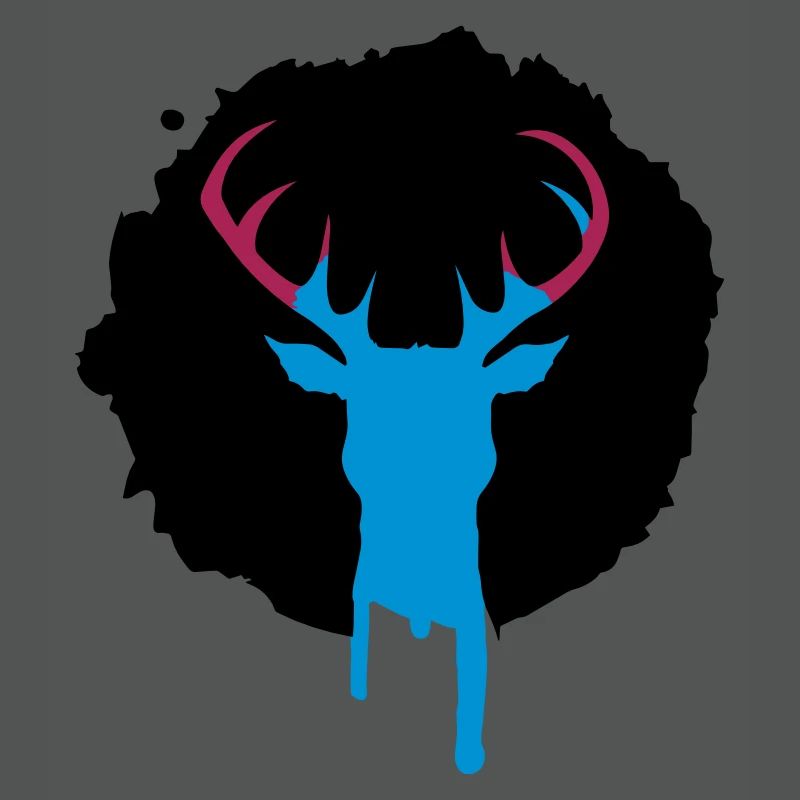 Patch de cerf graffiti