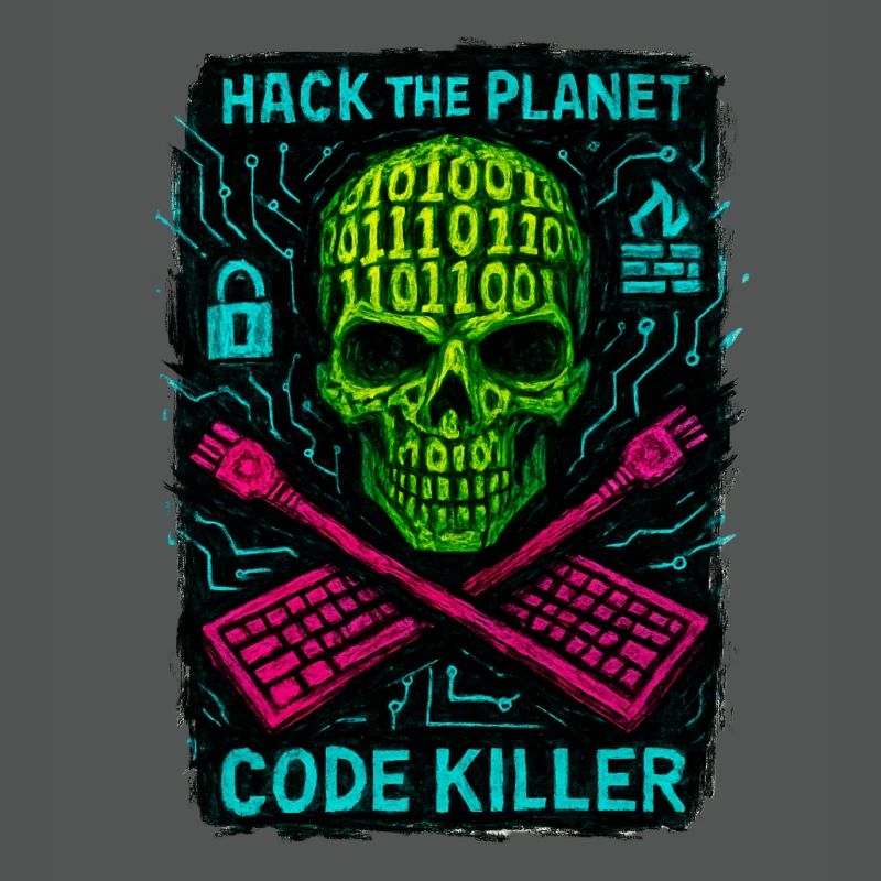 Hack the Planet Code Killer – Cybersicherheit