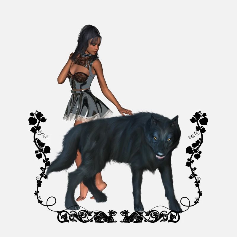 Mit dem Wolf umwerfend