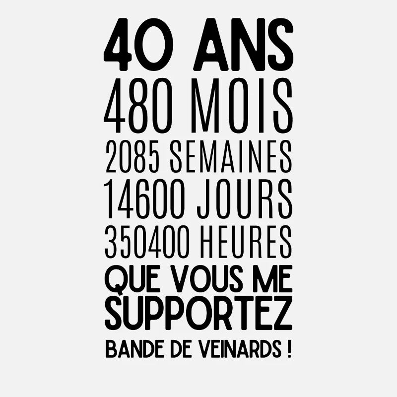 40 ans que vous me Supportez, Bande de Veinards !