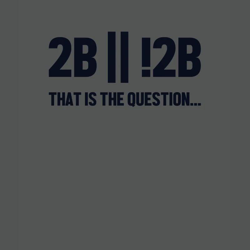 2B or not 2B Question Softwareingenieur Coder