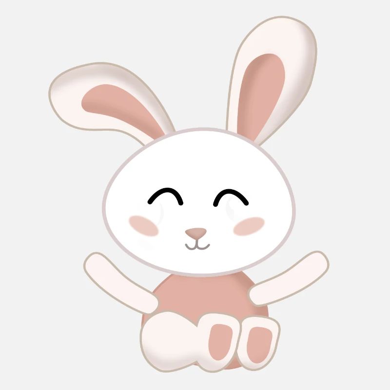 Rabbit White cute pink