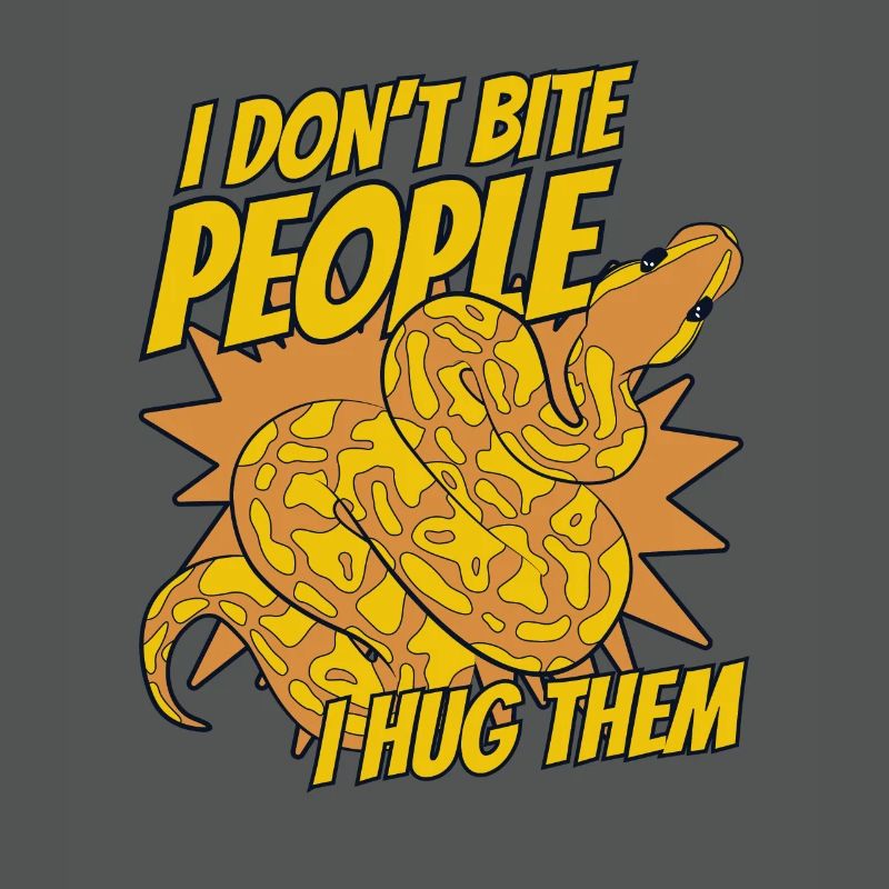 I Don't Bite People I Hug Them Python Banana Ball