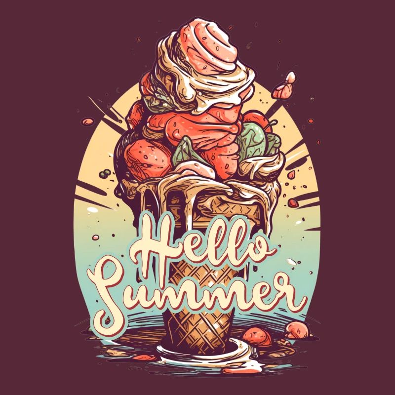 Hello Summer Eis Eiscreme Eisdiele