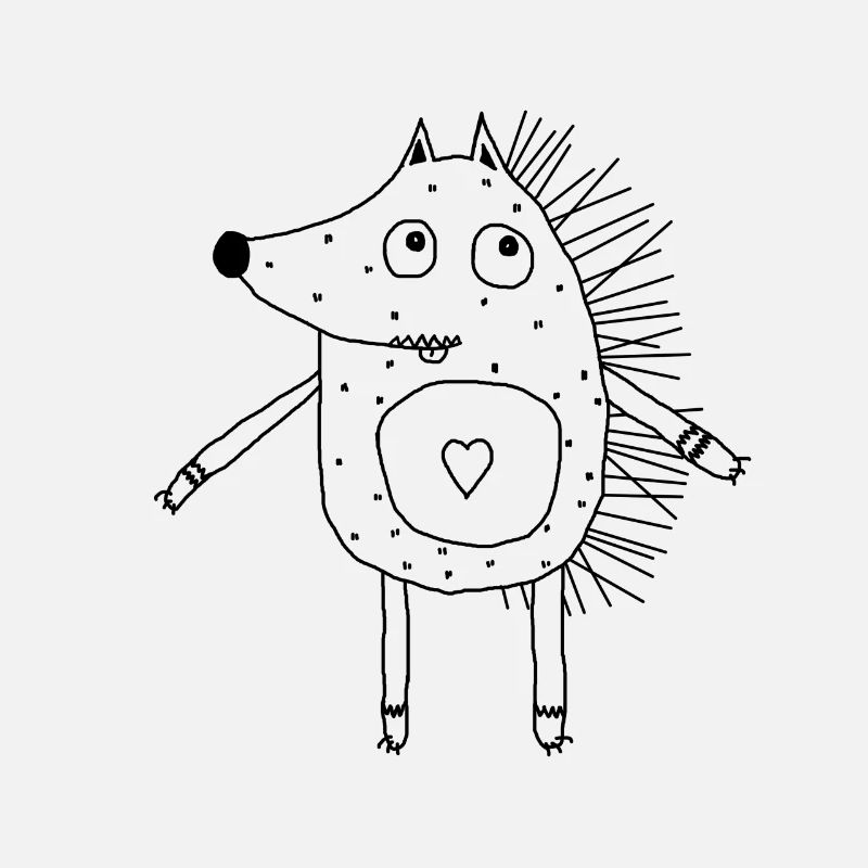 Igel mit Herz