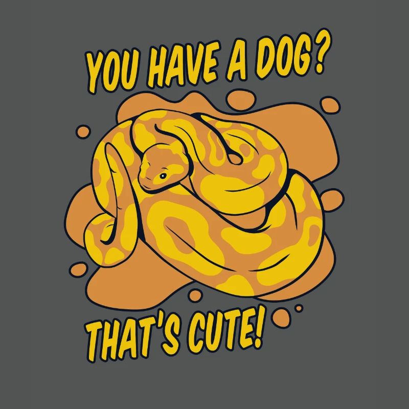 Vous avez un chien mignon Python serpent banane