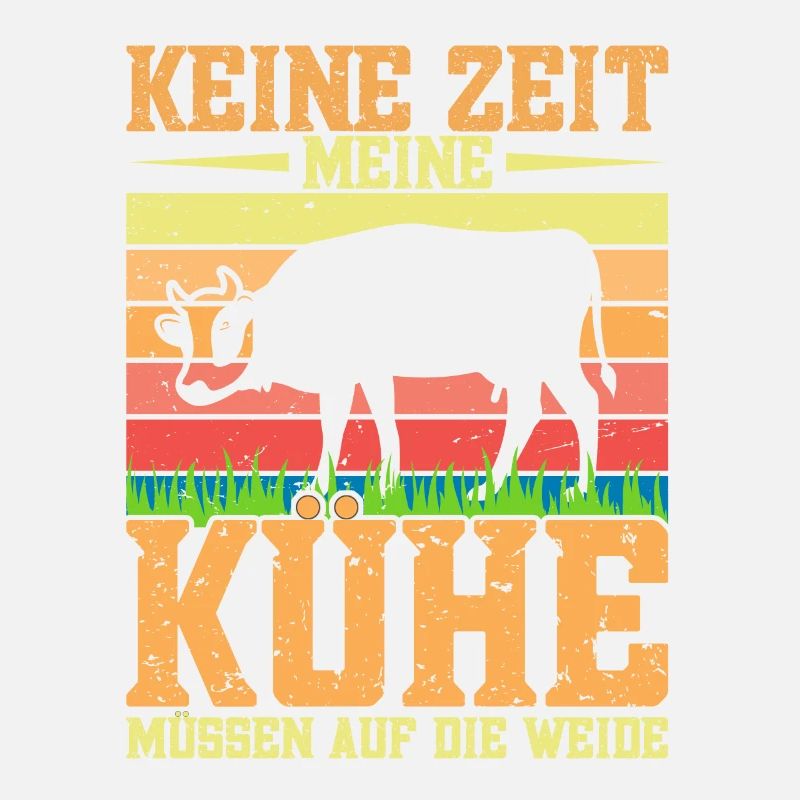 Kuhbauer Kühe melken Landwirt Bauer Traktor Acker
