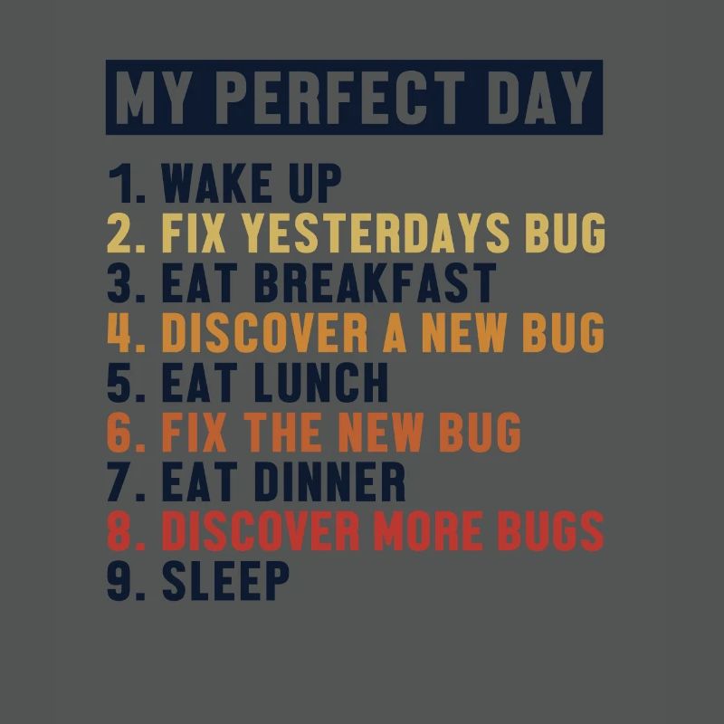 Correction de bugs Perfect Day Développeur Codeur Programmeur