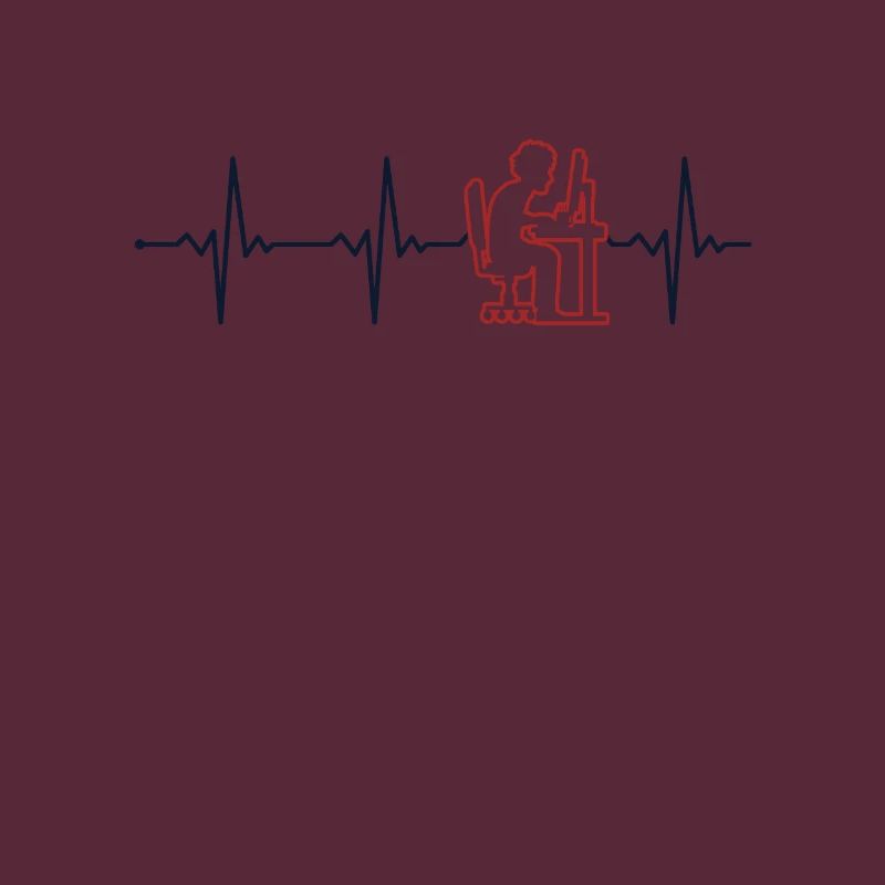 Programmer Heartbeat Softwareentwickler Coder
