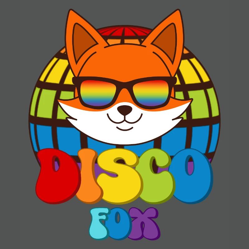 Disco Fox Discokugel Fuchs Sonnenbrille Discofox