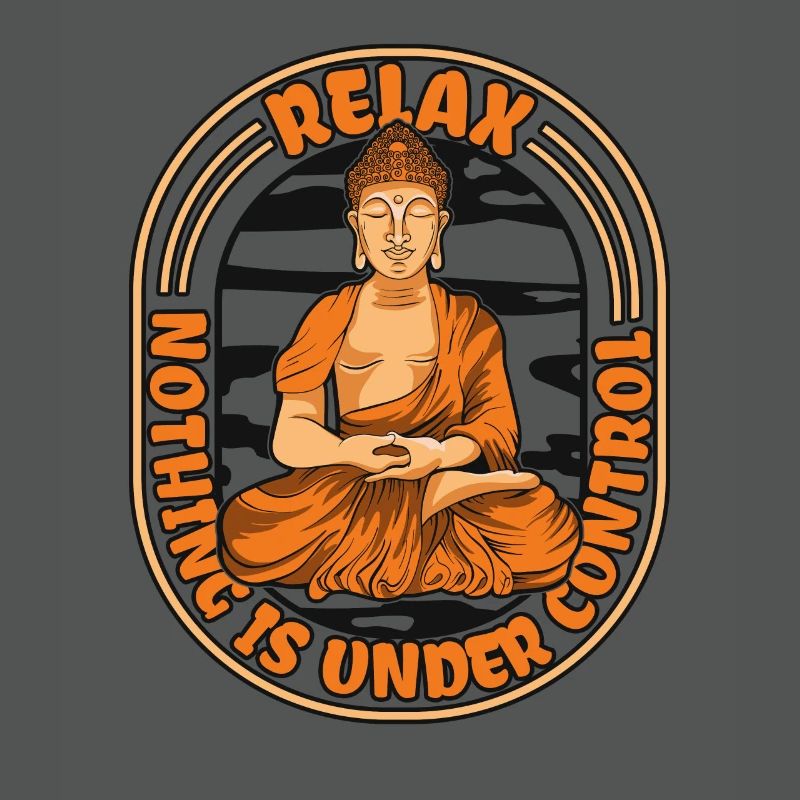 Relax Nothing Is Under Control Buddhist Statue
