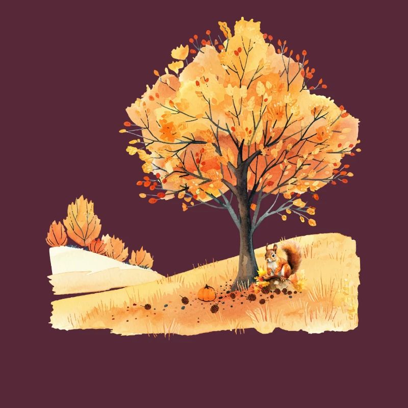 Herbst Eichhörnchen Écureuil d’automne