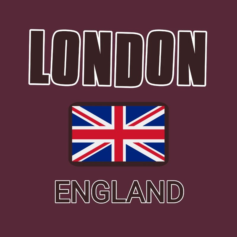 Londres, Angleterre, avec drapeau de l’Angleterre