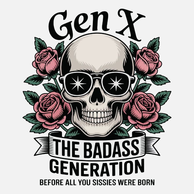 Gen X Badass Generation Before Born Jeu de mots