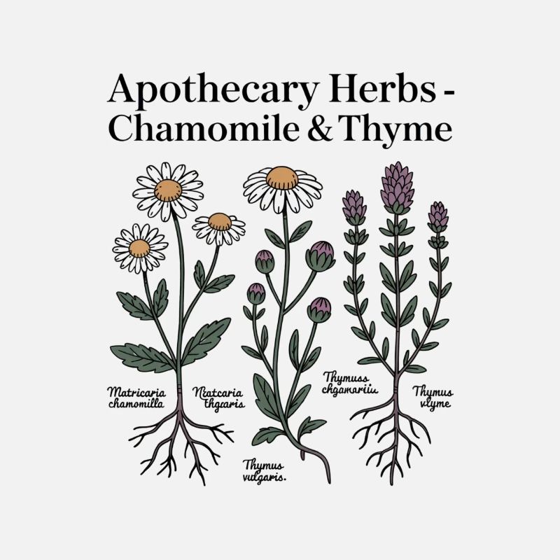 Chamomile & Thyme Medicinal Plants