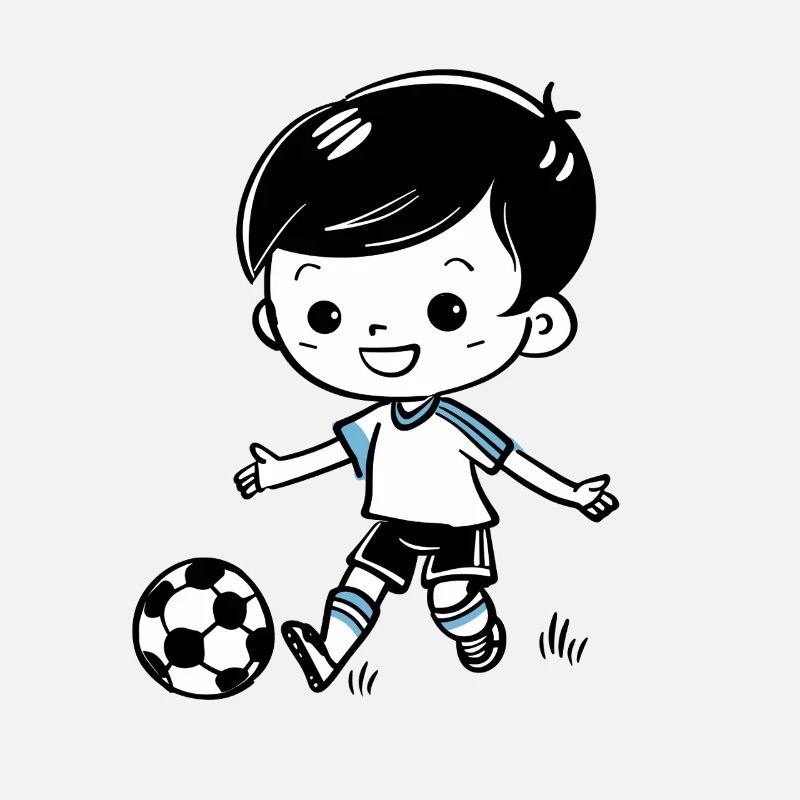 Fußballjunge