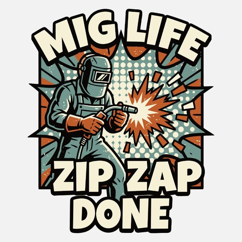WELD MODE ZIP ZAP DONE Saying