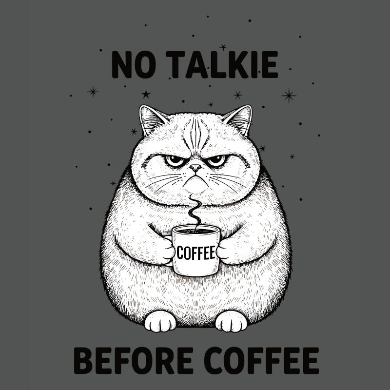 Pas de conversation devant un chat amateur de café