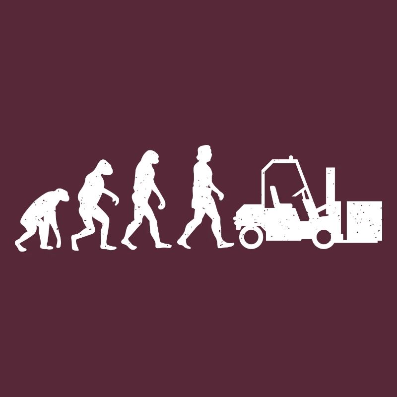 Gabelstaplerfahrer Evolution Fahrer Lagerarbeiter