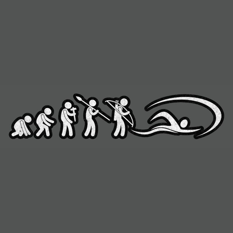 Evolution Swimmer White Grunge