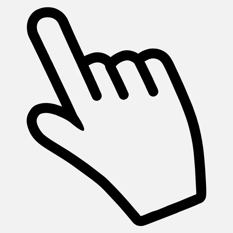 Hand pointing something with the index finger