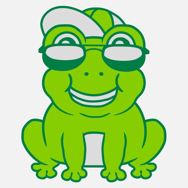 Cool petit garçon grenouille