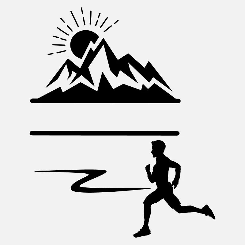 Runner Man Berge