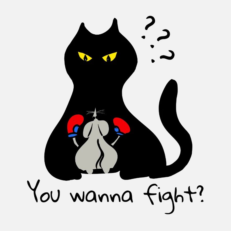 Chat vs souris boxeuse drôle : vous voulez vous battre ?