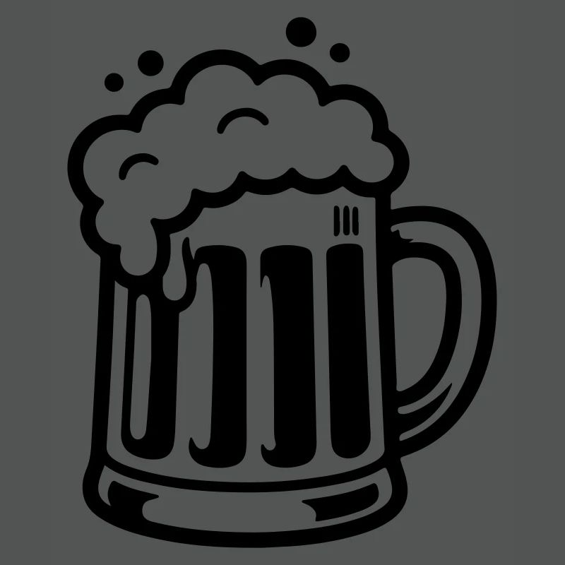 Bierkrug Comic Bier