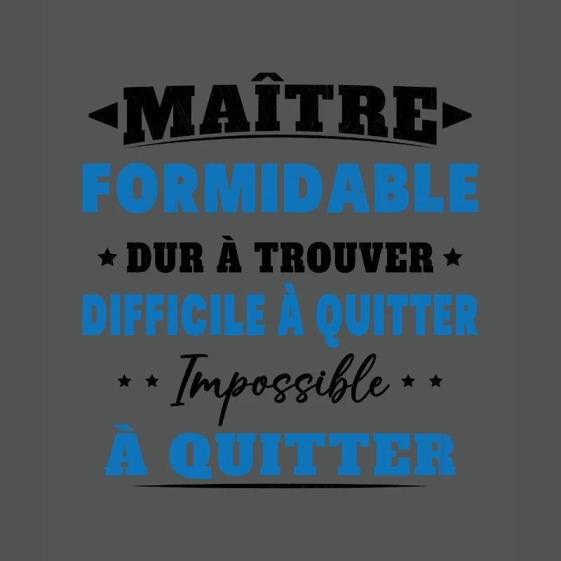 Maître formidable idée cadeau maître d'école