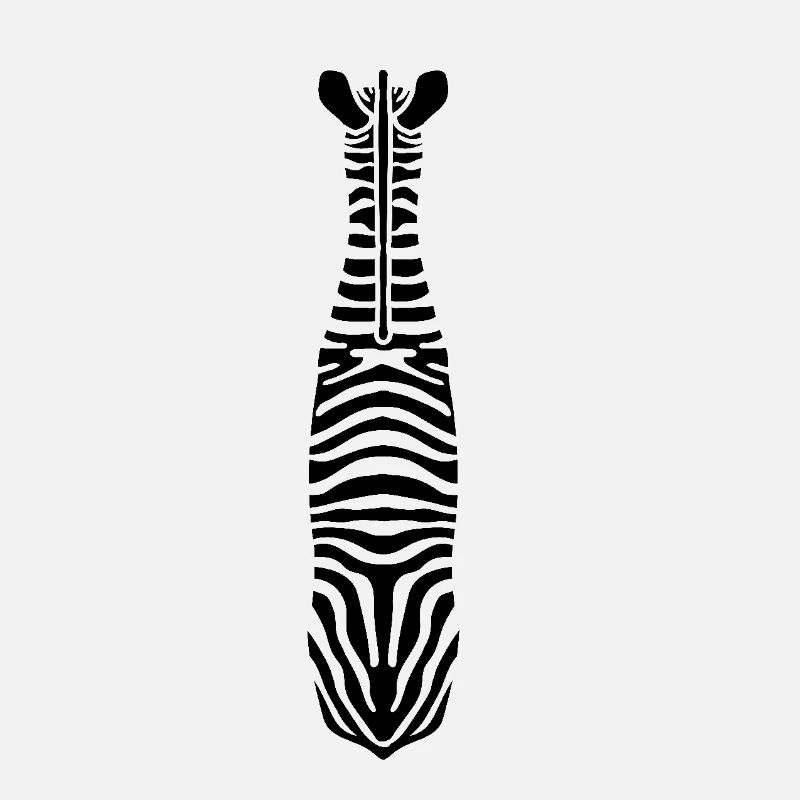 Zebra mit Einzigartigen Streifen