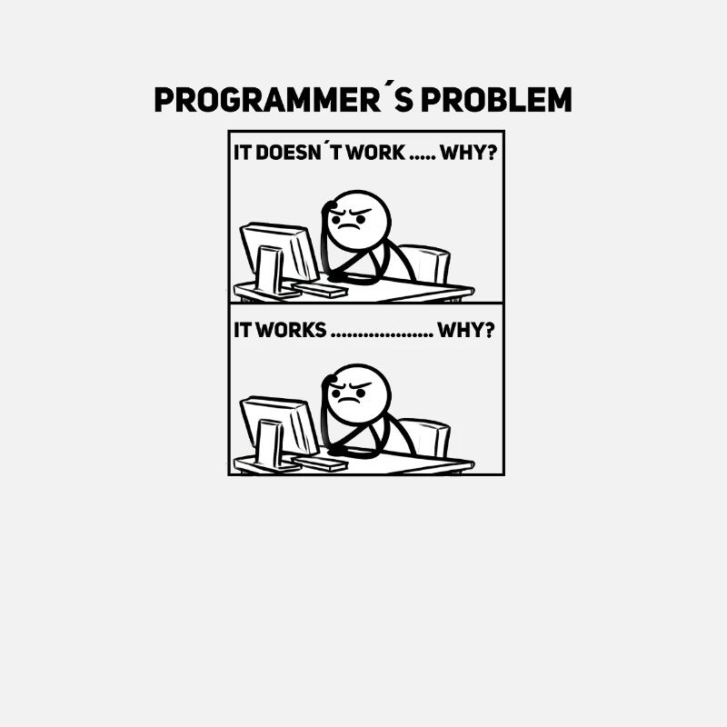 Programmierer Humor – Manchmal klappt’s nicht Shir