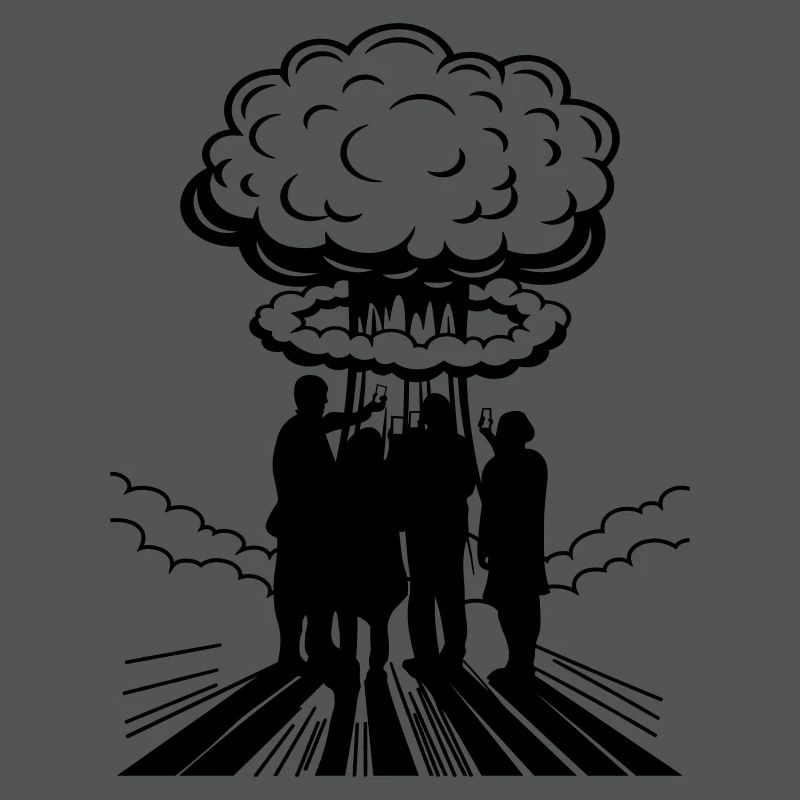 | changeable de couleur Bombe atomique Selfie Explosion nucléaire