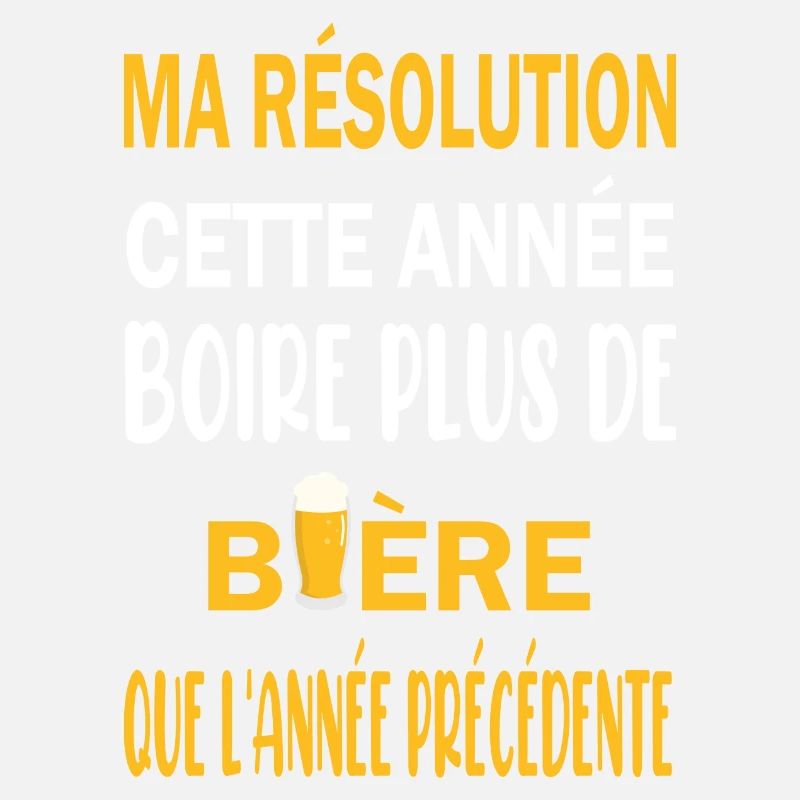 Ma résolution cette année boire plus de bière