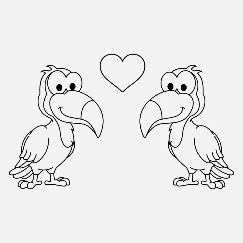 Tukan Comic Couple amour