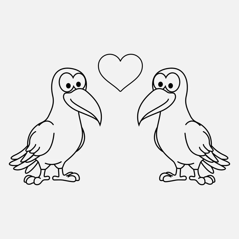 Crow Comic Couple Amour