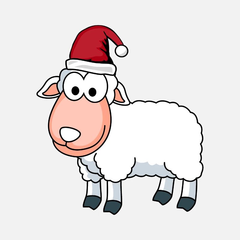 Schaf Comic Weihnachten