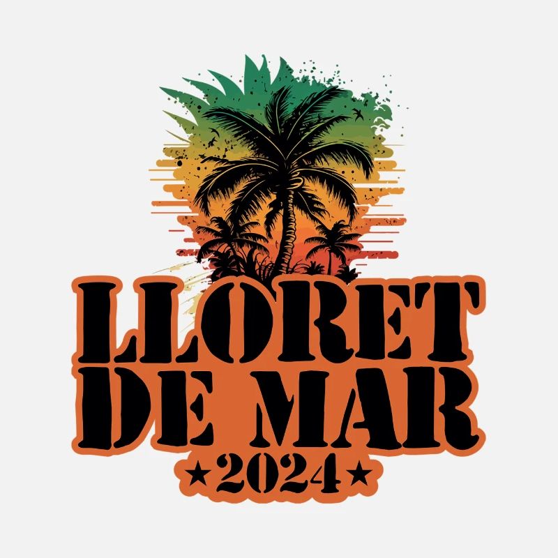 Lloret De Mar 2024 Team Palm Trees Multicolore