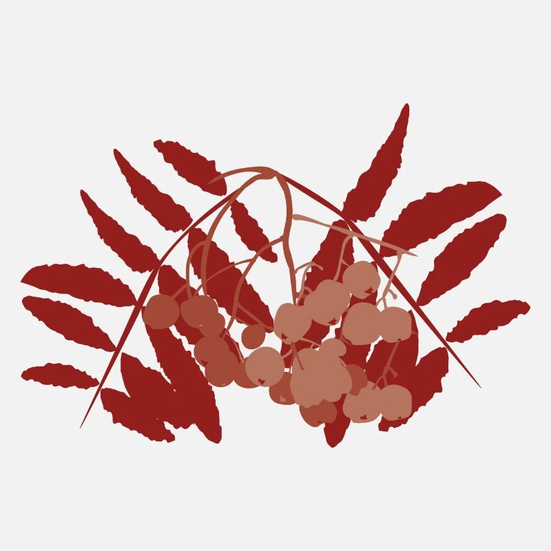 Abstract rowan berry