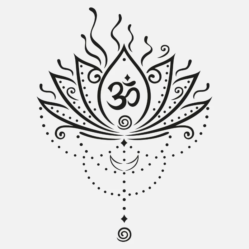 Fleur de lotus, version noire