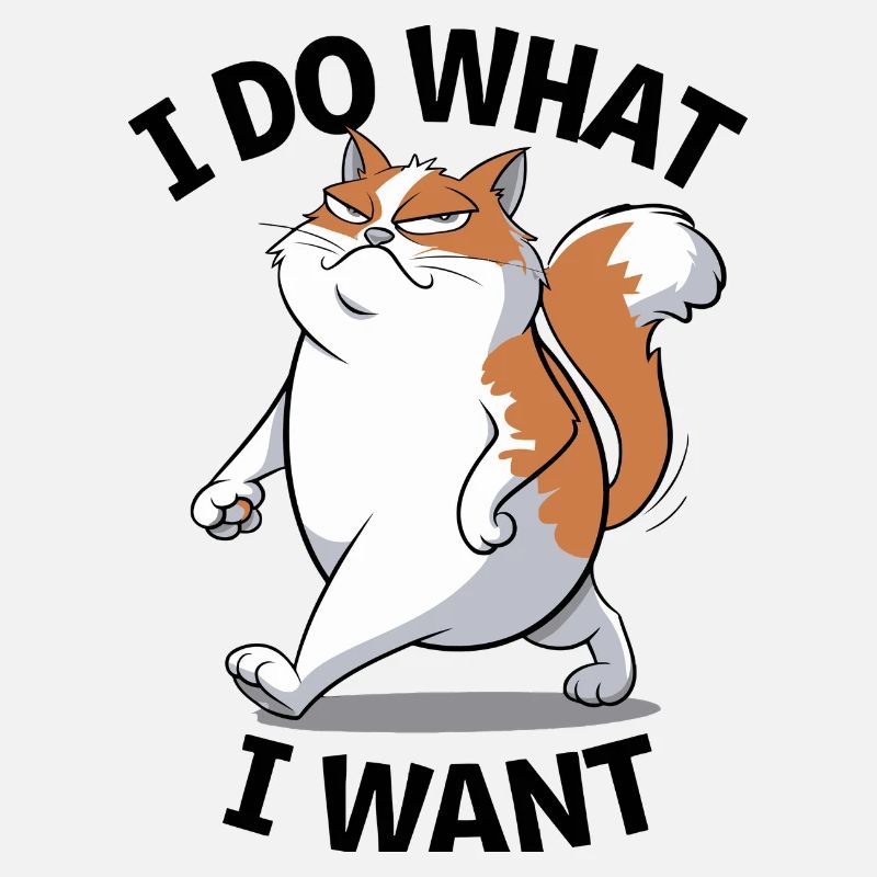 Selbstbewusste Katze: Ich mache, was ich will