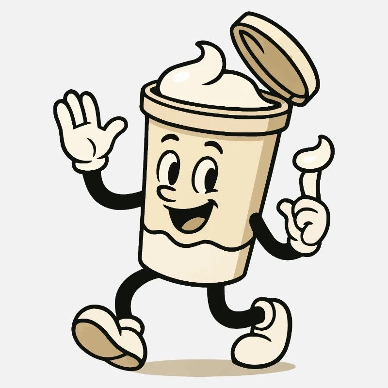 Tasse à glace bande dessinée